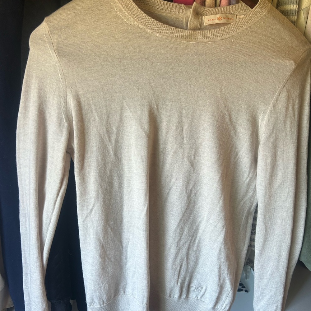 Tory Burch Women's Light Beige Sweater
